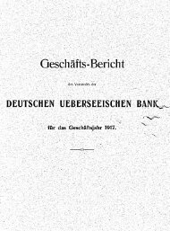 Geschäfts-Bericht - Historische Gesellschaft der Deutschen Bank e.V.