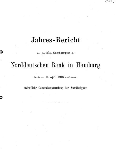 1916 - Historische Gesellschaft der Deutschen Bank e.V.