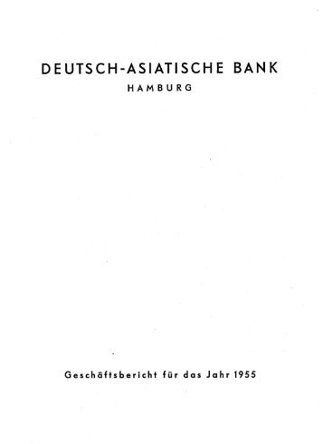 deutsch-asiatische bank - Historische Gesellschaft der Deutschen ...