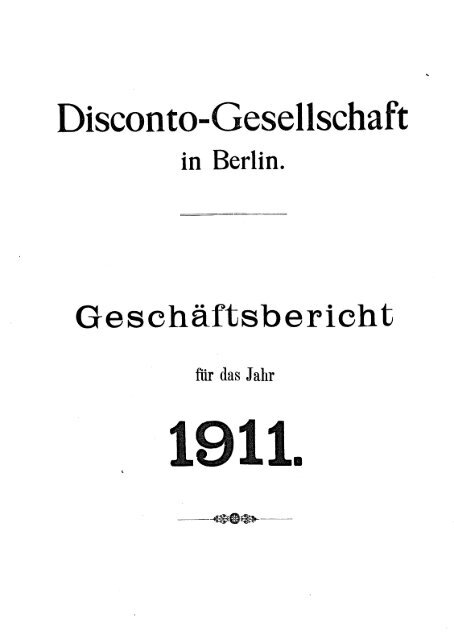 Disconto-Gesellschaft - Historische Gesellschaft der Deutschen ...