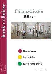 Finanzwissen bank und börse