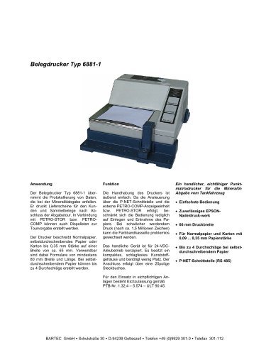 Belegdrucker Typ 6881-1