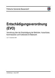 Entschädigungsverordnung EVO _2006 - Bassersdorf