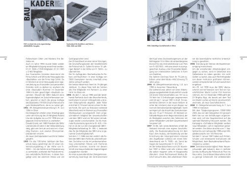 können Sie die Festschrift "100 Jahre Baukader Schweiz" - Baublatt