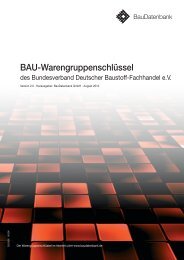 BAU-Warengruppenschlüssel - baudatenbank.de