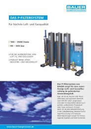 Das P-Filtersystem – Für höchste Luft - Bauer Kompressoren