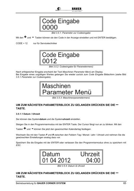 steuerzentralen - corner system - Bauer