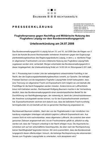 230708 presseerklärung-Leipzig-Halle\374 - Baumann Rechtsanwälte