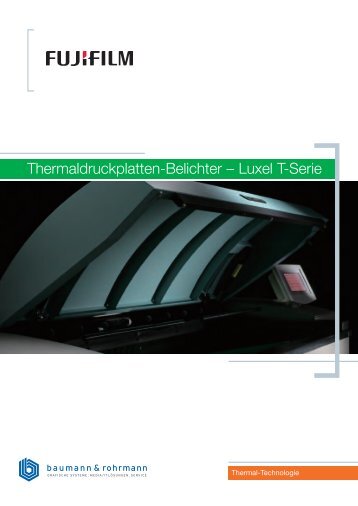 Thermal Platesetter Brochure - Baumann & Rohrmann GmbH