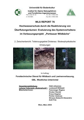Teileinzugsgebiet Dristenau/Bodenphysikalische Erhebungen