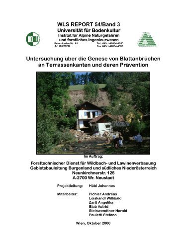 Untersuchung über die Genese von Blattanbrüchen an ...