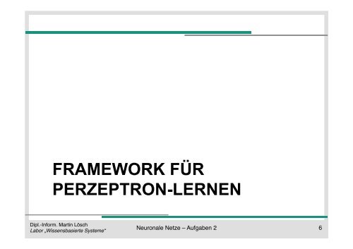 Neuronale Netze Aufgaben 2 - KIT