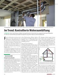 Im Trend: Kontrollierte Wohnraumlüftung - bauweb.co.at