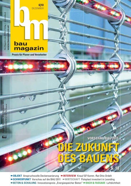 die zukunft des bauens vorschau bau 2011 - bauweb.co.at