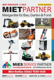 Miet-Hotline 02662 9550-1650 - Bauzentrum Mies