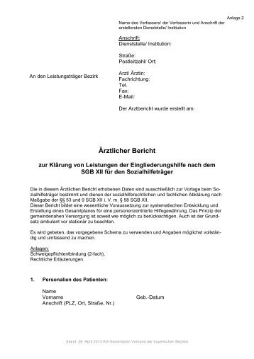 PDF-Formular Ärztlicher Bericht (Stand: 29. April 2013) - Verband ...