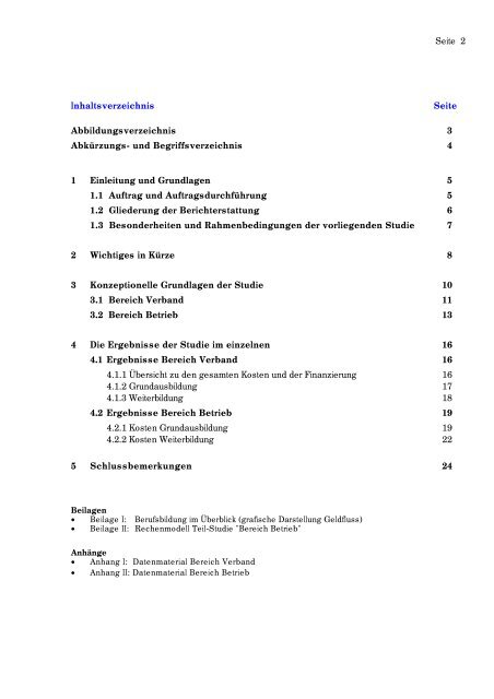 Schlussbericht über die Studie des Schweizerischen ... - Bbaktuell