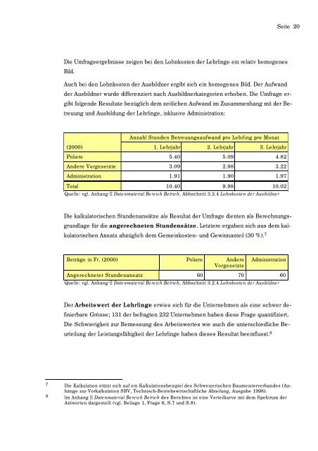 Schlussbericht über die Studie des Schweizerischen ... - Bbaktuell