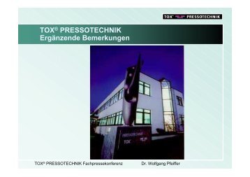 Präsentation Tox Pressotechnik
