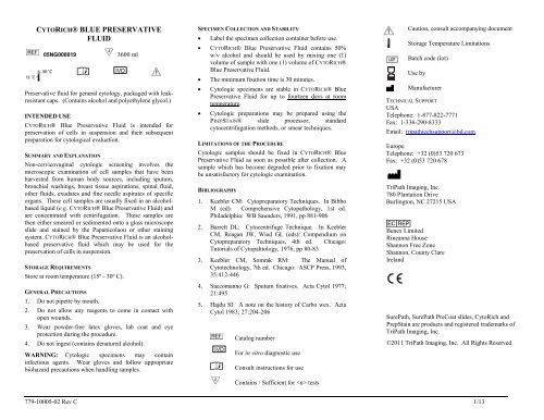 Cytorich CYTORICH® BLUE PRESERVATIVE FLUID - BD