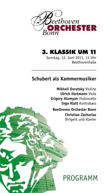 3. Klassik um 11 Beethovenhalle - Beethoven Orchester Bonn