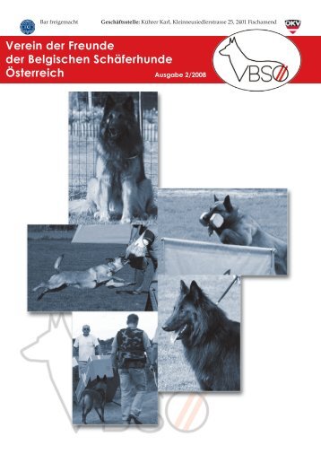 Clubzeitung Heft 2/2008 - Verein der Belgischen Schäferhunde in ...