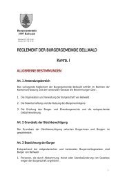 Burgerreglement und Einburgerungsgebühren - Bellwald Tourismus
