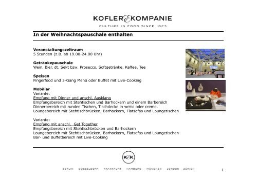 Cateringkonzept Kofler Kompanie_JMB ... - Berlin Locations