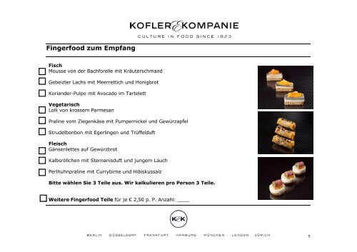 Cateringkonzept Kofler Kompanie_JMB ... - Berlin Locations
