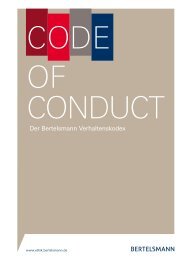 Code of Conduct - Bertelsmann AG