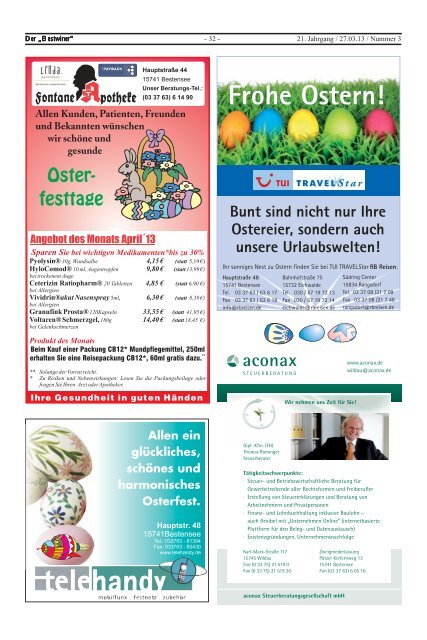 Ausgabe 03/2013 - Bestensee