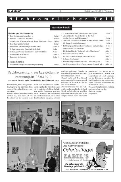 Ausgabe 03/2010 - Bestensee