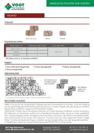 verlegung pflaster und platten villano - Karl Vogt Betonwerke