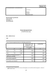 Muster 10 Verwendungsnachweis Anteilfinanzierung