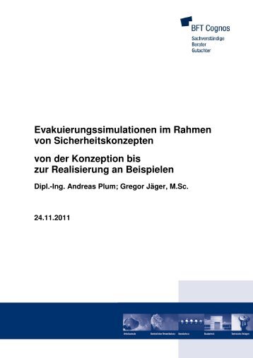 Evakuierungssimulationen im Rahmen von Sicherheitskonzepten ...