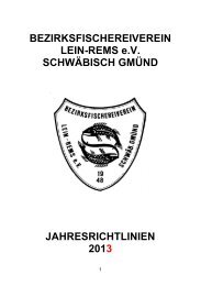 Richtlinien 2013 - Bezirksfischereiverein Lein-Rems eV Schwäbisch ...