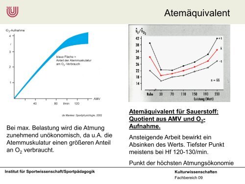 Auswertung der Spiroergometrie SS 2011