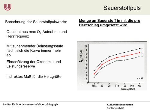 Auswertung der Spiroergometrie SS 2011