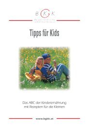 Tipps für Kids - Burgenländischen Gebietskrankenkasse