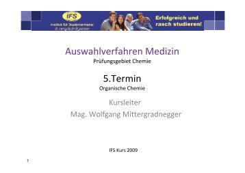 Auswahlverfahren Medizin 5.Termin