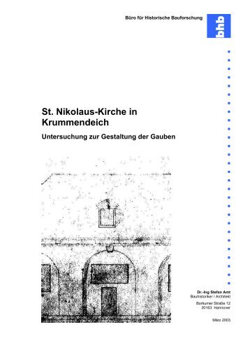 Krummendeich - Büro für historische Bauforschung