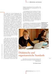 Didaktische und organisatorische Standards - Bibliotheksforum Bayern