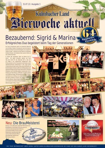Bezaubernd: Sigrid & Marina - Bierfestzeitung