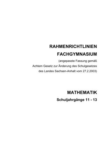 Fachgymnasium - Landesbildungsserver Sachsen-Anhalt