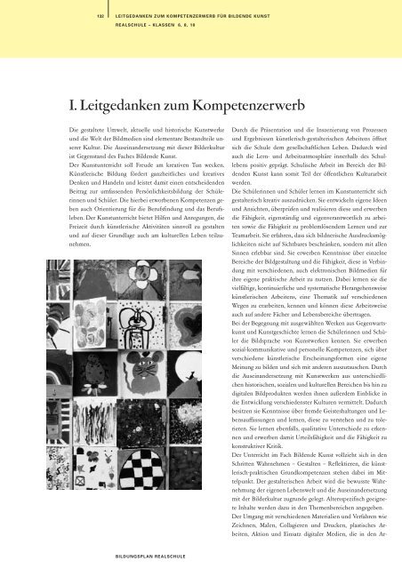 Bildungsstandard Bildende Kunst Realschule - Bildung stärkt ...