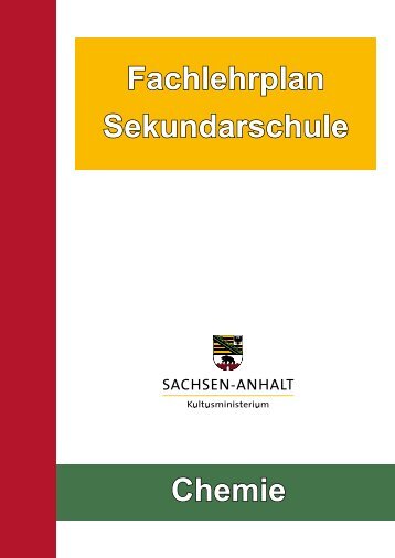 Fachlehrplan Chemie - Landesbildungsserver Sachsen-Anhalt