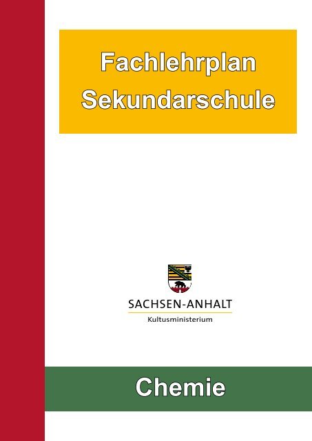 Fachlehrplan Chemie - Landesbildungsserver Sachsen-Anhalt