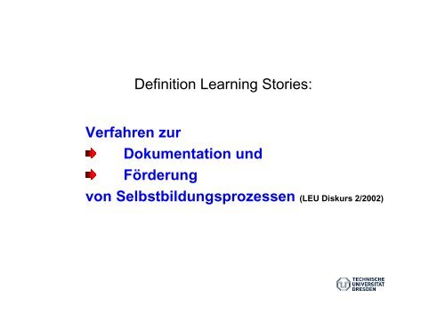 Bildungs- und Lerngeschichten – Kompetenzen der Kinder im Dialog