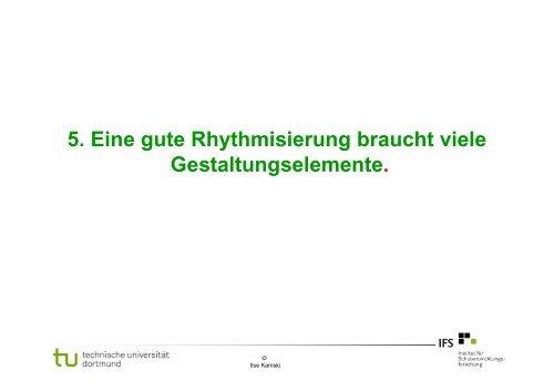 Die „Rhythmisierung“ in der Ganztagsschule als gelingender Faktor ...