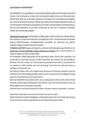DBT-Notfallkoffer - Ruth Ahrens (PDF) - Bildungswerk Irsee